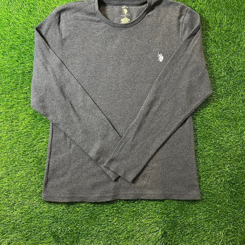 u.s. polo assn. waffle knit thermal shirt